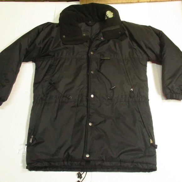 KANUK Woman's Black Parka Insulated Winter Jacket Size 3 or XL - Picture 1 of 4